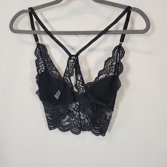 Shein 4 Piece Lingerie Set in Black‎ Floral Lace - Size XL - Picture 4 of 8
